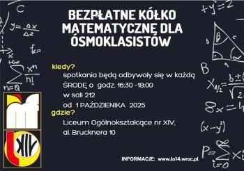 zajęcia z matematyki dla ósmoklasisty