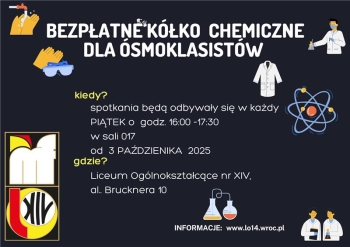 zajęcia z chemii dla ósmoklasistów
