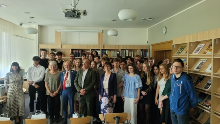 Spotkanie uczniów Czternastki z burmistrzem Oxfordu