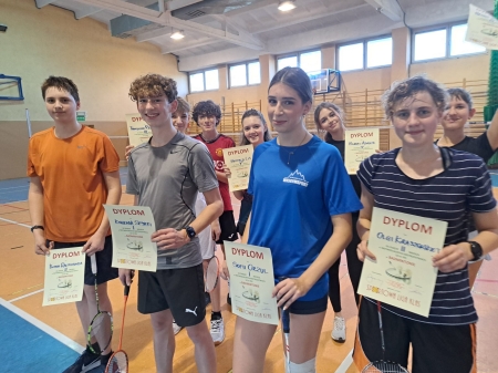 Miatrzostwa szkoły w badmintonie.