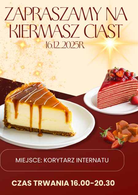 Kiermasz ciast w Internacie.