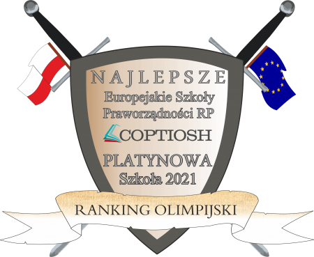 Kolejny raz zdobyliśmy status Platynowej Szkoły w rankingu COPTIOSH!